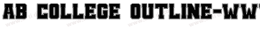 AB COLLEGE OUTLINE字体转换 AB COLLEGE OUTLINE字体转换